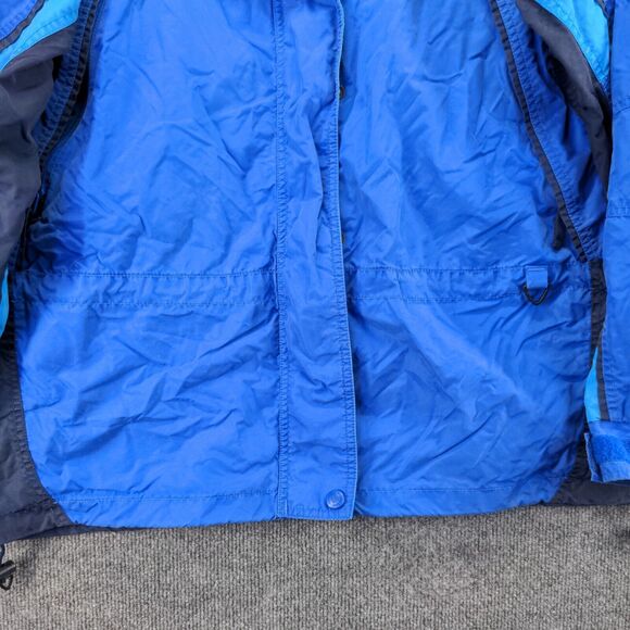 Vintage Columbia Fire Ridge Jacket Womens XL Long Sleeve Blue Snap Full Zip - Picture 3 of 16